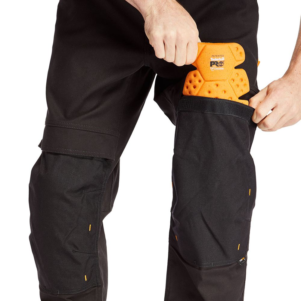 Timberland Mens Pants PRO® Work Bender Knee Pad Work - Black - India AY8091276